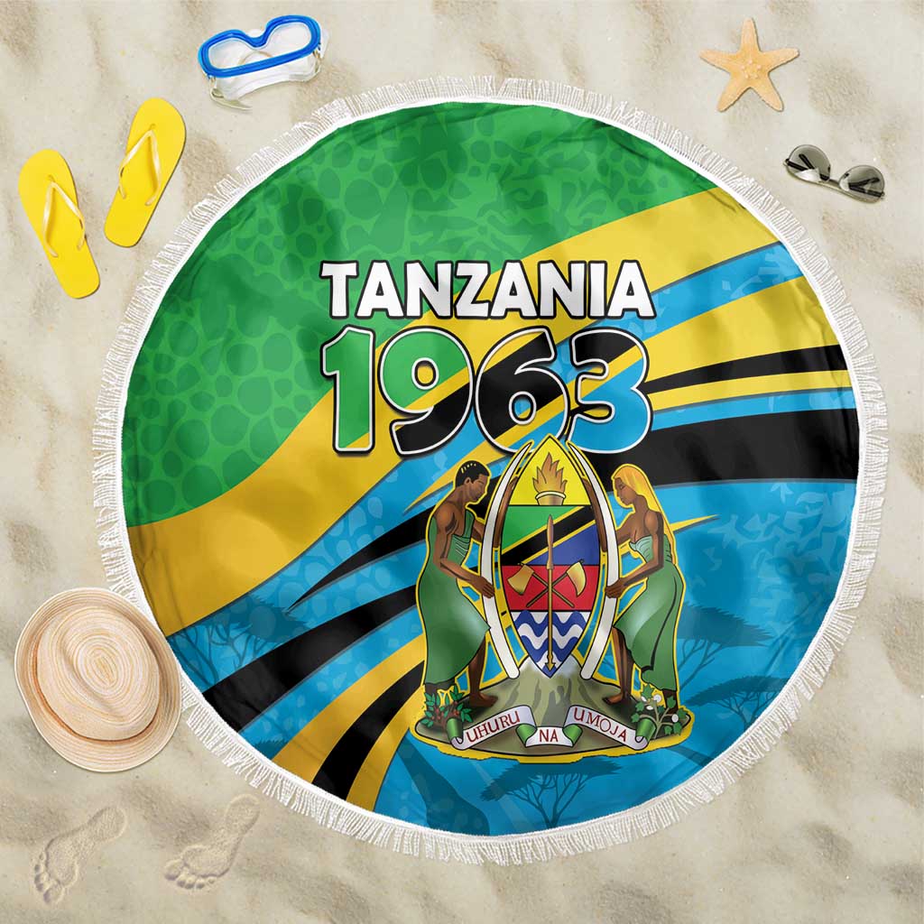 Tanzania 1963 Beach Blanket Happy Independence Day - Wonder Print Shop