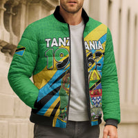 Personalized Tanzania 1963 Bomber Puffer Jacket Happy Independence Day - Wonder Print Shop
