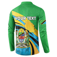 Personalized Tanzania 1963 Button Sweatshirt Happy Independence Day - Wonder Print Shop
