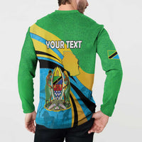 Personalized Tanzania 1963 Button Sweatshirt Happy Independence Day - Wonder Print Shop