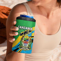 Personalized Tanzania 1963 4 in 1 Can Cooler Tumbler Happy Independence Day - Wonder Print Shop