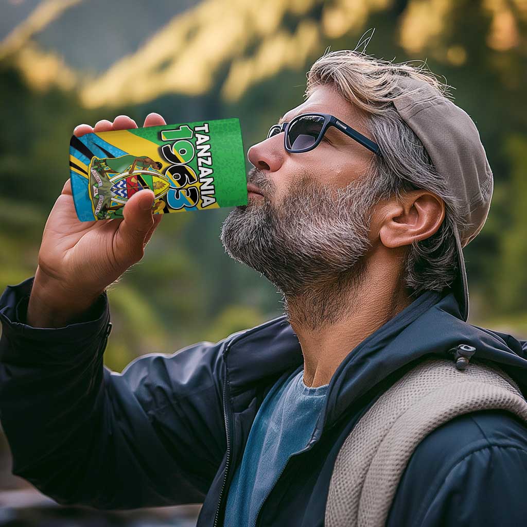 Personalized Tanzania 1963 4 in 1 Can Cooler Tumbler Happy Independence Day - Wonder Print Shop