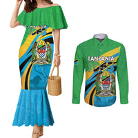 Personalized Tanzania 1963 Couples Matching Mermaid Dress and Long Sleeve Button Shirt Happy Independence Day - Wonder Print Shop