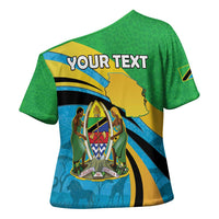 Personalized Tanzania 1963 Cross Shoulder Shirt Happy Independence Day - Wonder Print Shop