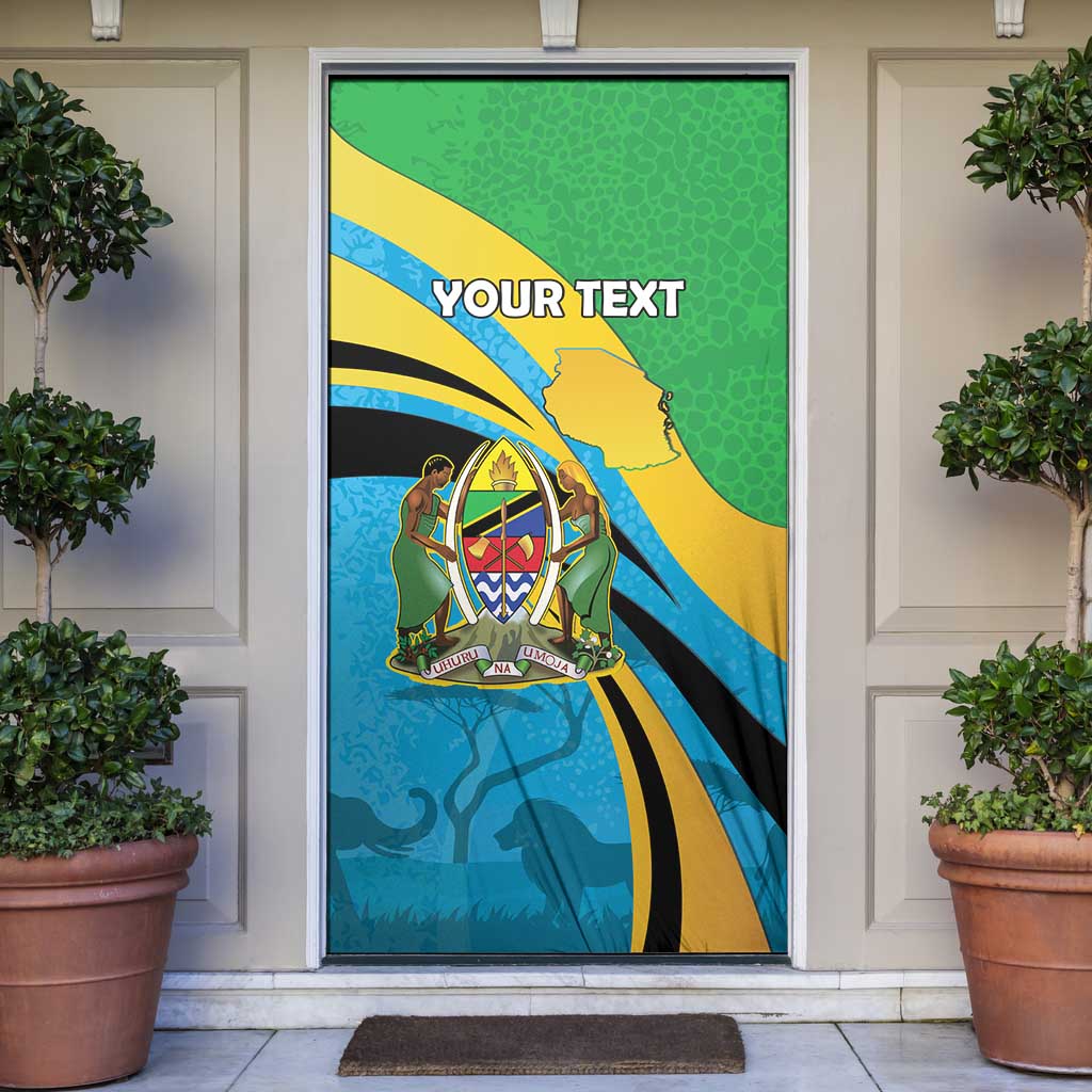 Personalized Tanzania 1963 Door Cover Happy Independence Day - Wonder Print Shop