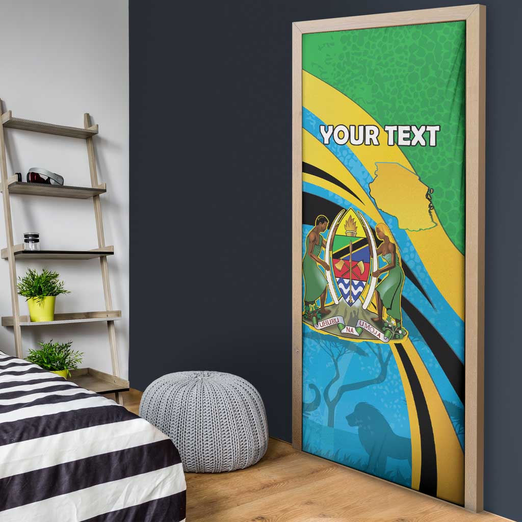 Personalized Tanzania 1963 Door Cover Happy Independence Day - Wonder Print Shop