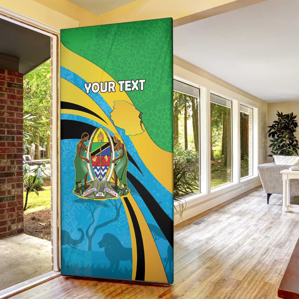 Personalized Tanzania 1963 Door Cover Happy Independence Day - Wonder Print Shop