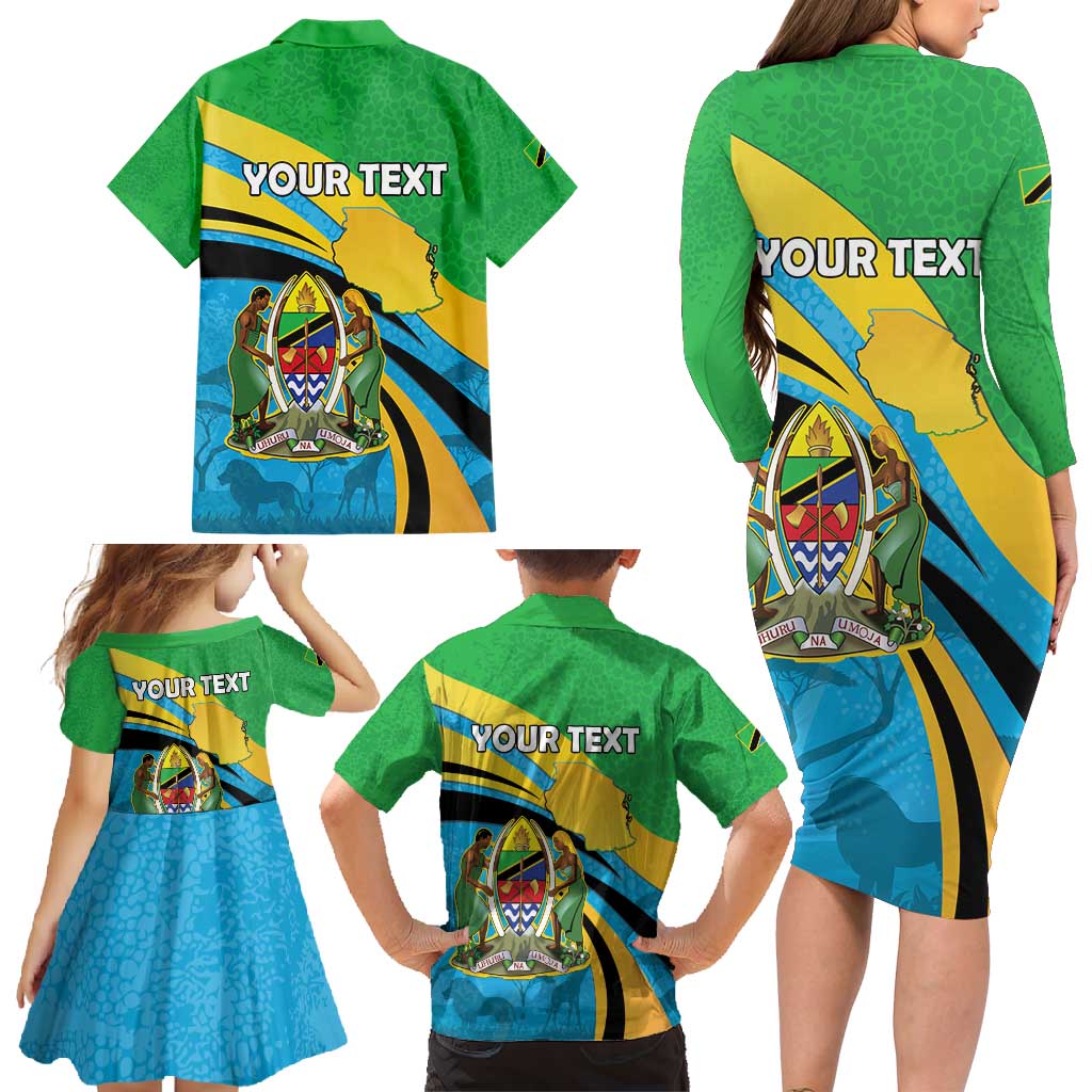 Personalized Tanzania 1963 Family Matching Long Sleeve Bodycon Dress and Hawaiian Shirt Happy Independence Day - Wonder Print Shop