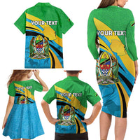 Personalized Tanzania 1963 Family Matching Long Sleeve Bodycon Dress and Hawaiian Shirt Happy Independence Day - Wonder Print Shop