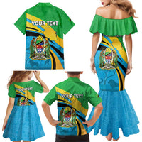 Personalized Tanzania 1963 Family Matching Mermaid Dress and Hawaiian Shirt Happy Independence Day - Wonder Print Shop