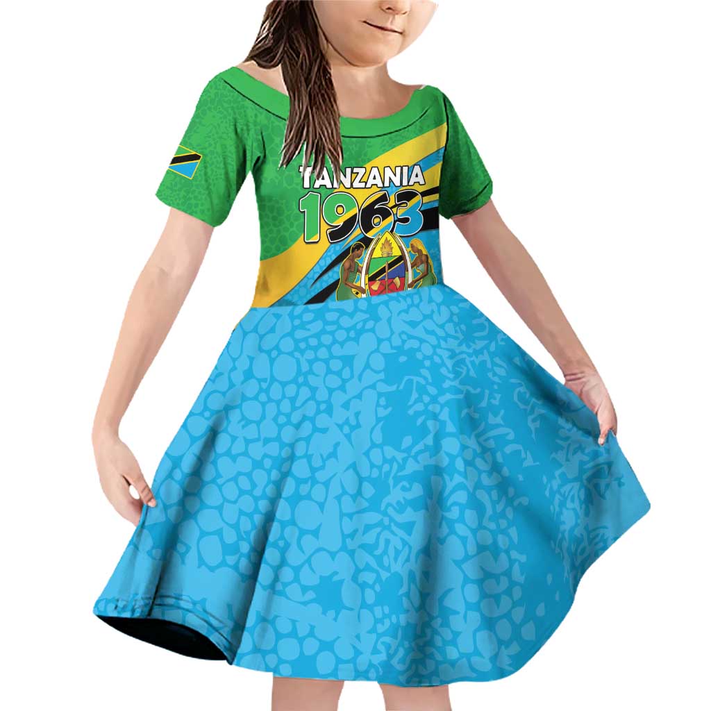 Personalized Tanzania 1963 Family Matching Off Shoulder Short Dress and Hawaiian Shirt Happy Independence Day - Wonder Print Shop