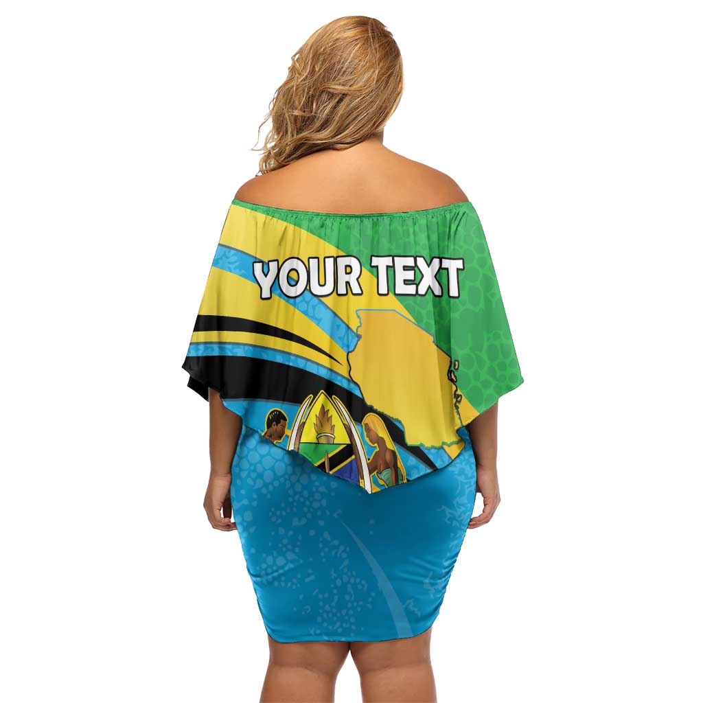 Personalized Tanzania 1963 Family Matching Off Shoulder Short Dress and Hawaiian Shirt Happy Independence Day - Wonder Print Shop