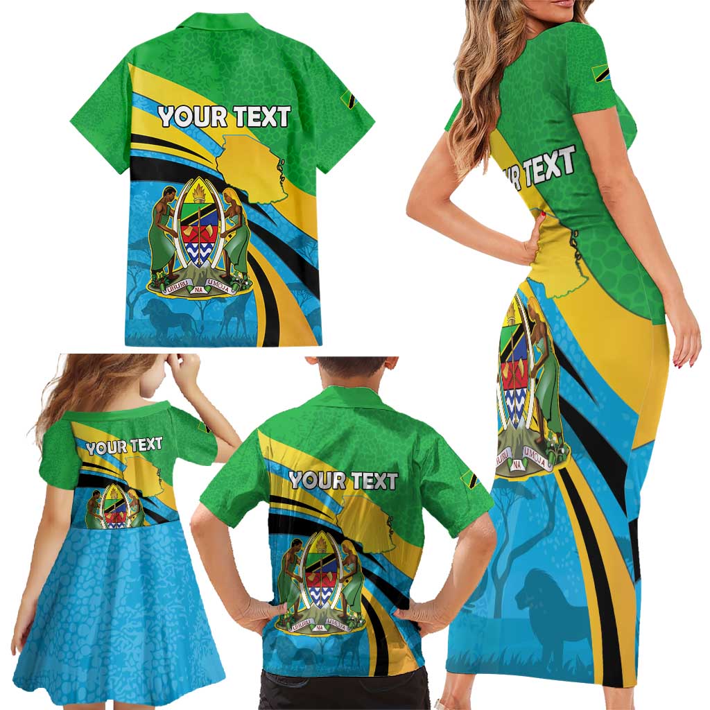 Personalized Tanzania 1963 Family Matching Short Sleeve Bodycon Dress and Hawaiian Shirt Happy Independence Day - Wonder Print Shop