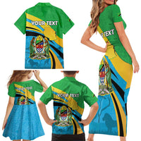 Personalized Tanzania 1963 Family Matching Short Sleeve Bodycon Dress and Hawaiian Shirt Happy Independence Day - Wonder Print Shop