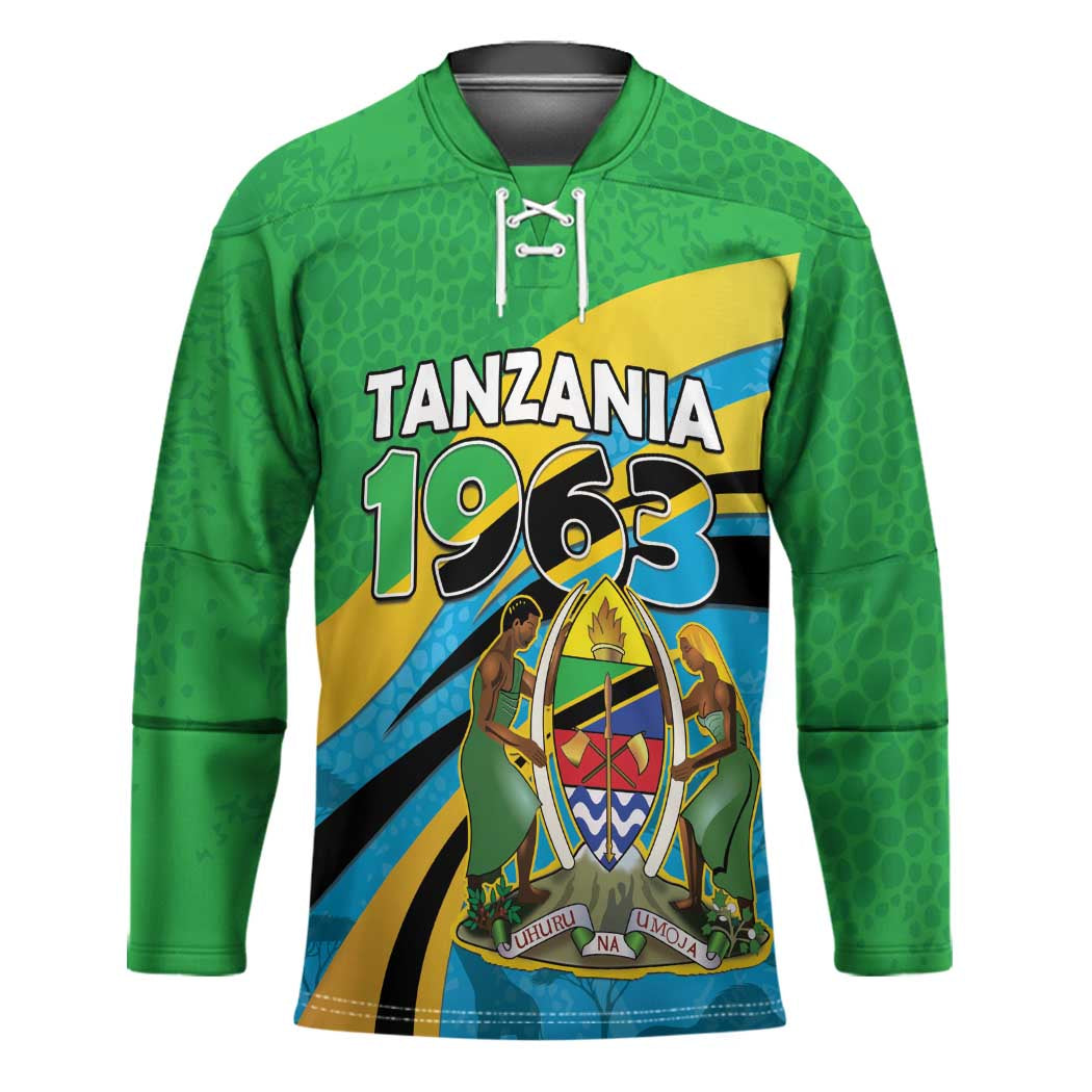 Personalized Tanzania 1963 Hockey Jersey Happy Independence Day - Wonder Print Shop