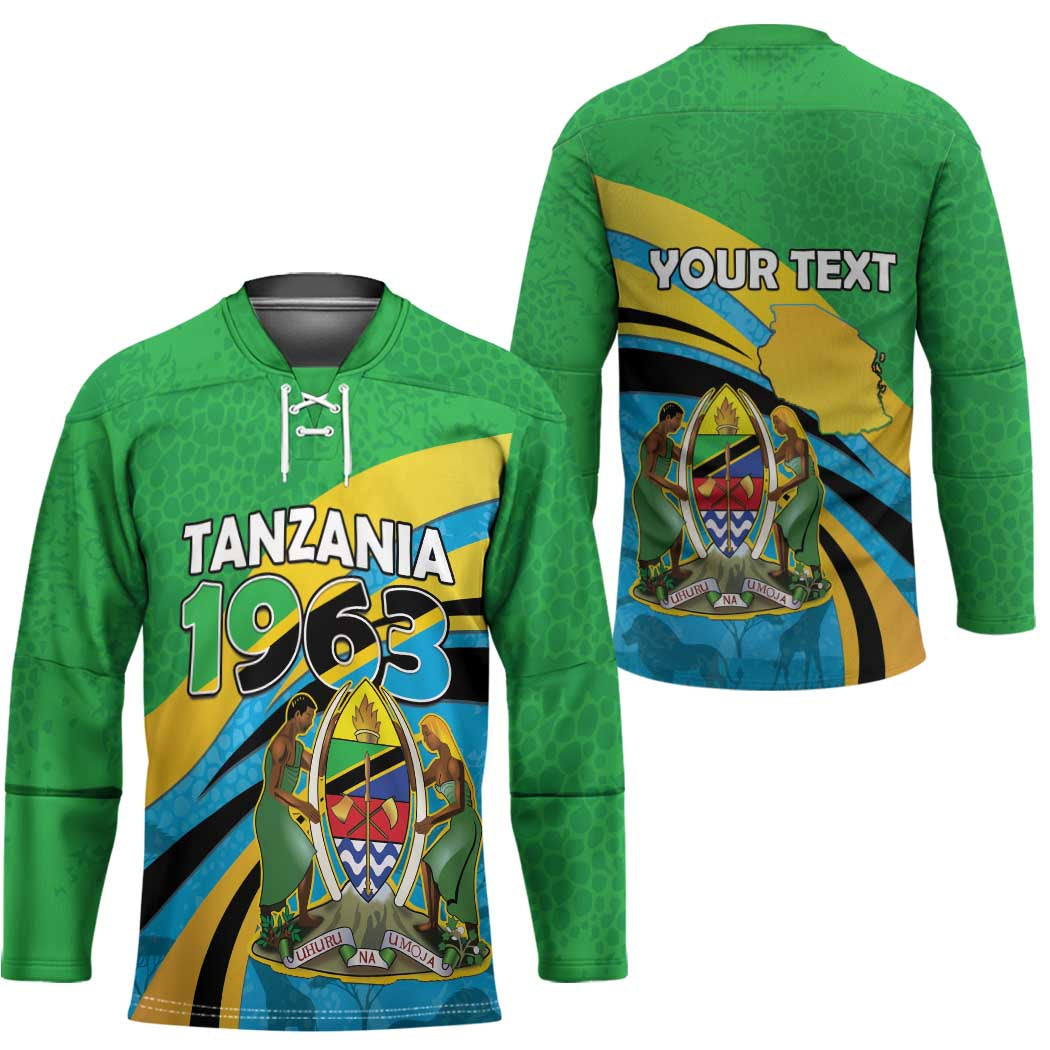Personalized Tanzania 1963 Hockey Jersey Happy Independence Day - Wonder Print Shop