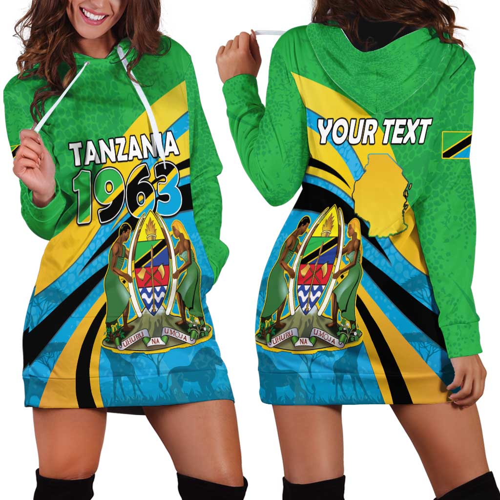 Personalized Tanzania 1963 Hoodie Dress Happy Independence Day - Wonder Print Shop