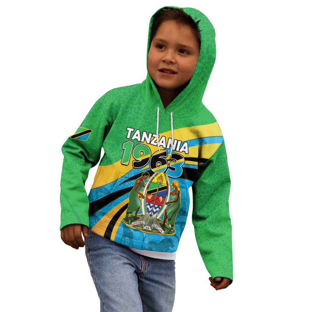 Personalized Tanzania 1963 Kid Hoodie Happy Independence Day - Wonder Print Shop