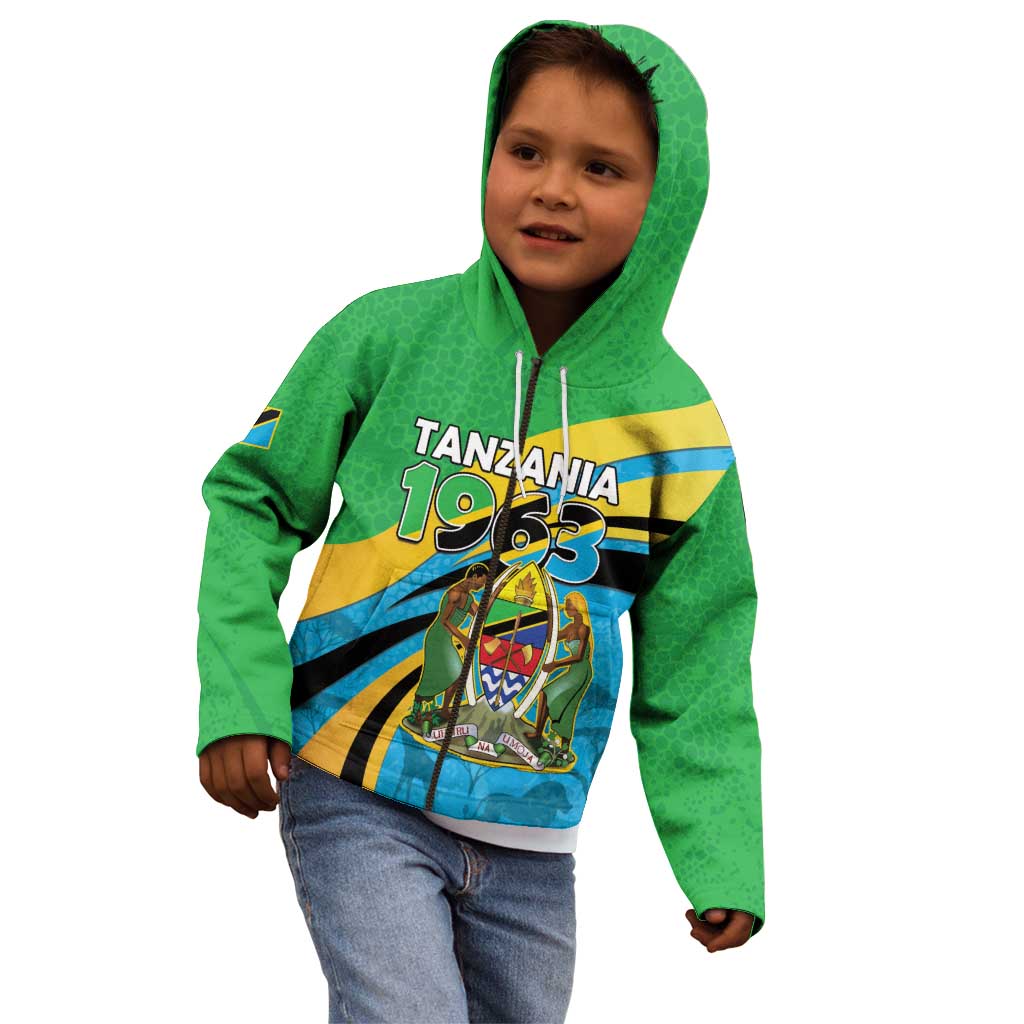 Personalized Tanzania 1963 Kid Hoodie Happy Independence Day - Wonder Print Shop