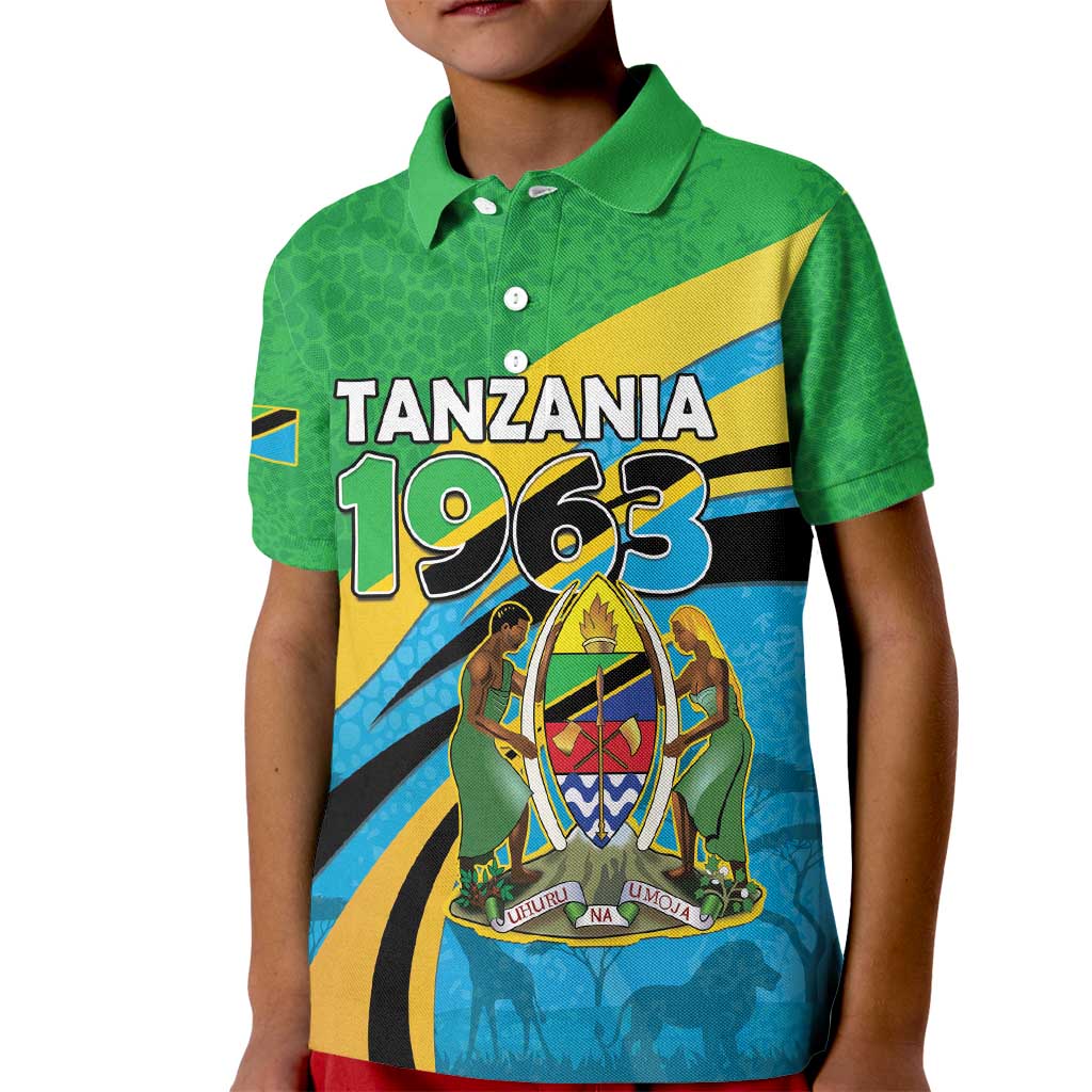 Personalized Tanzania 1963 Kid Polo Shirt Happy Independence Day - Wonder Print Shop