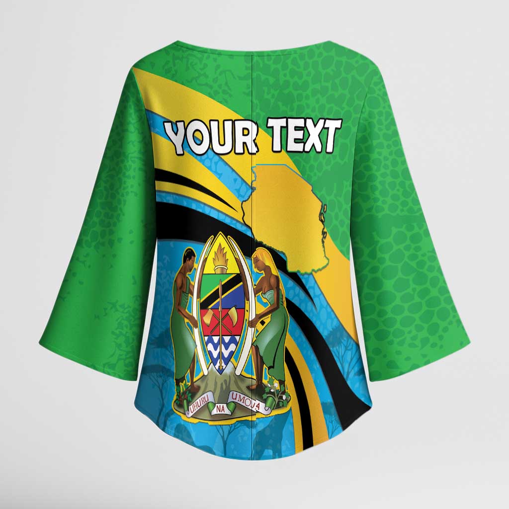 Personalized Tanzania 1963 Kimono Sleeve Blouse Happy Independence Day - Wonder Print Shop