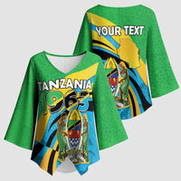 Personalized Tanzania 1963 Kimono Sleeve Blouse Happy Independence Day - Wonder Print Shop