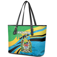 Tanzania 1963 Leather Tote Bag Happy Independence Day - Wonder Print Shop