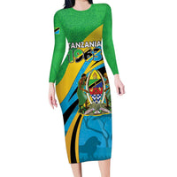 Personalized Tanzania 1963 Long Sleeve Bodycon Dress Happy Independence Day - Wonder Print Shop