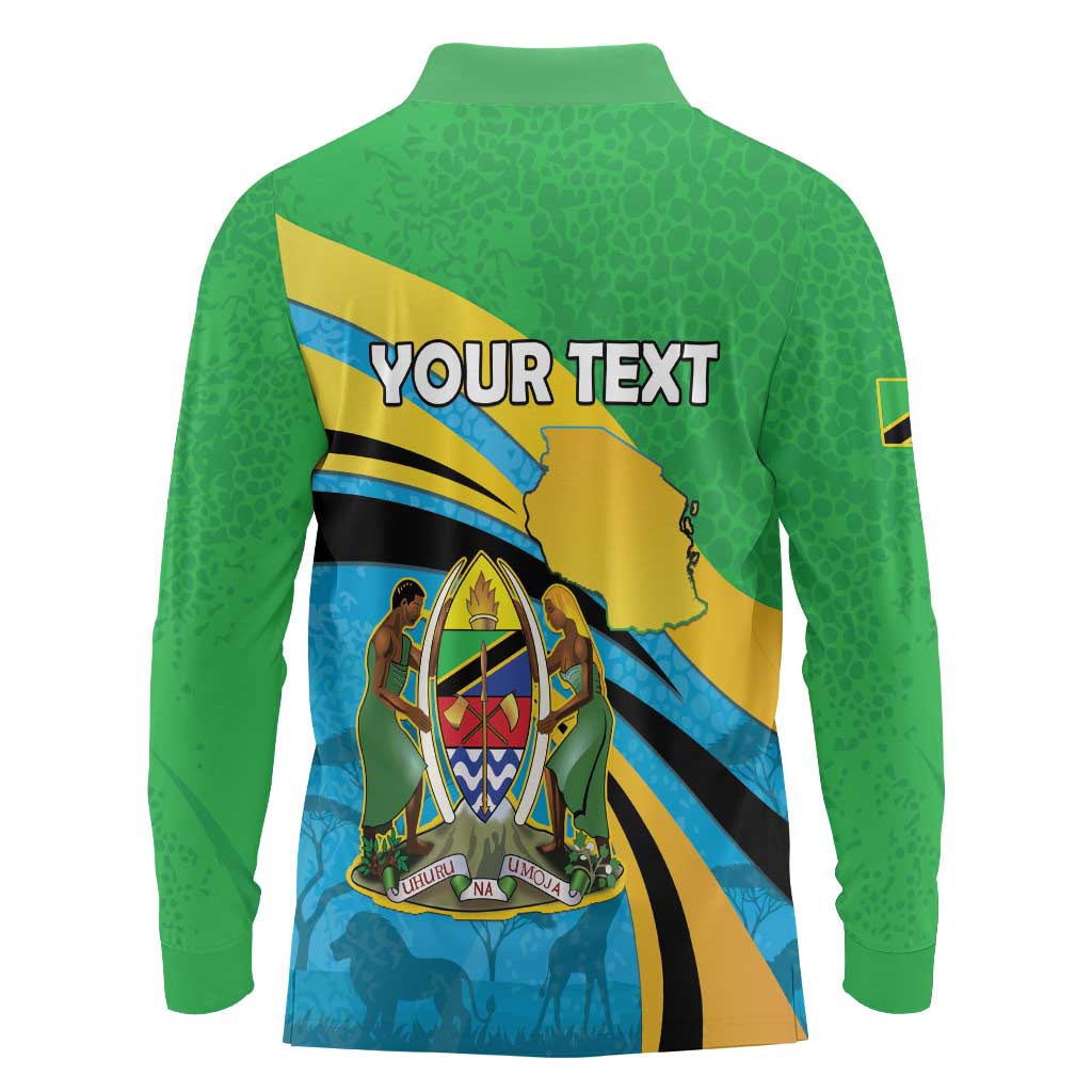 Personalized Tanzania 1963 Long Sleeve Polo Shirt Happy Independence Day - Wonder Print Shop