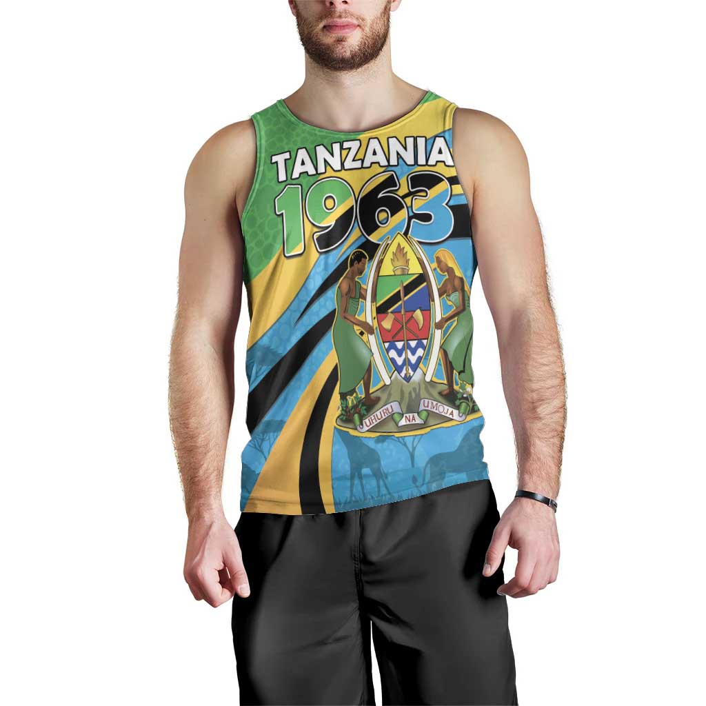 Personalized Tanzania 1963 Men Tank Top Happy Independence Day - Wonder Print Shop