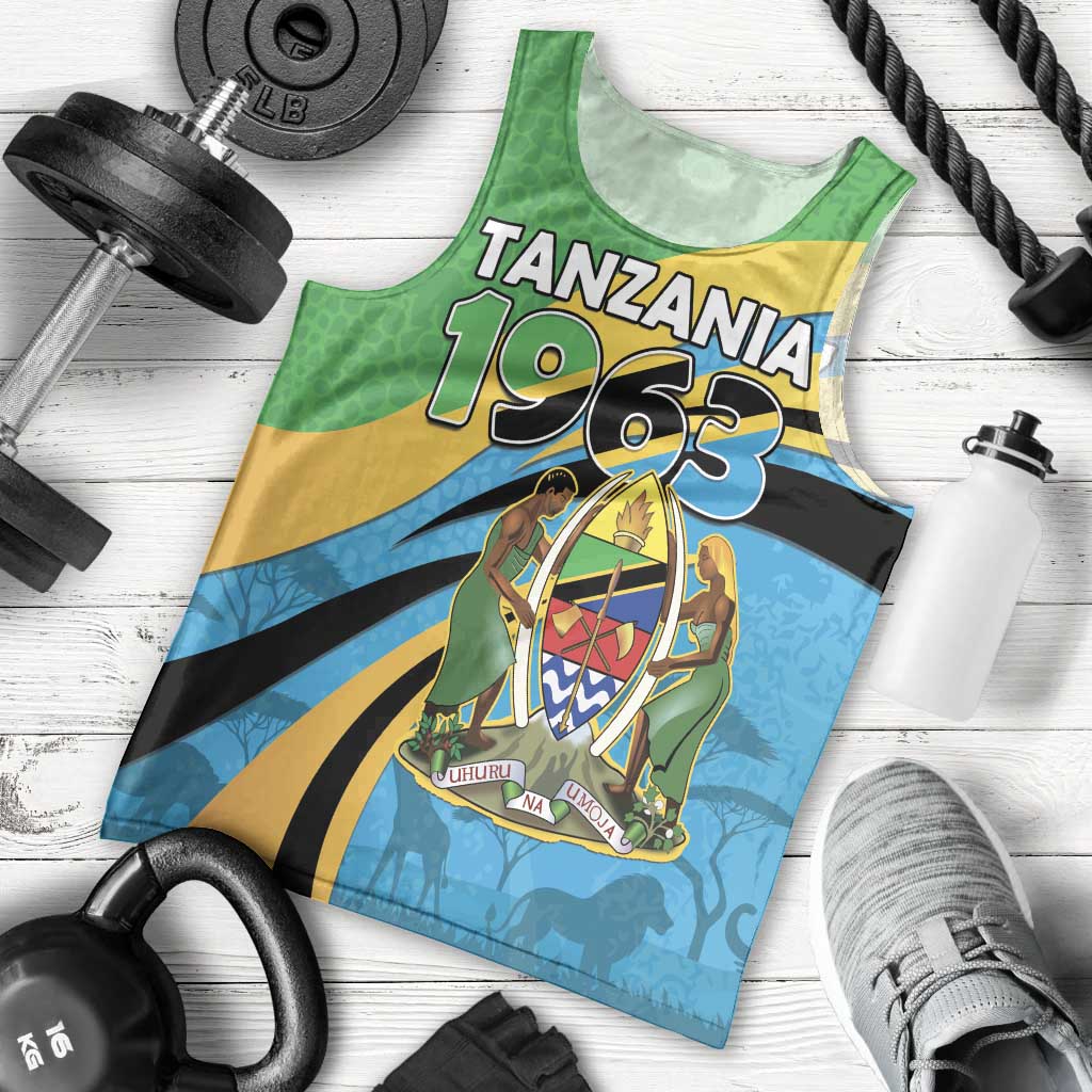 Personalized Tanzania 1963 Men Tank Top Happy Independence Day - Wonder Print Shop