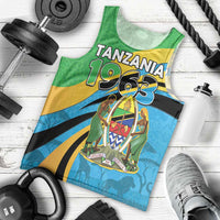 Personalized Tanzania 1963 Men Tank Top Happy Independence Day - Wonder Print Shop