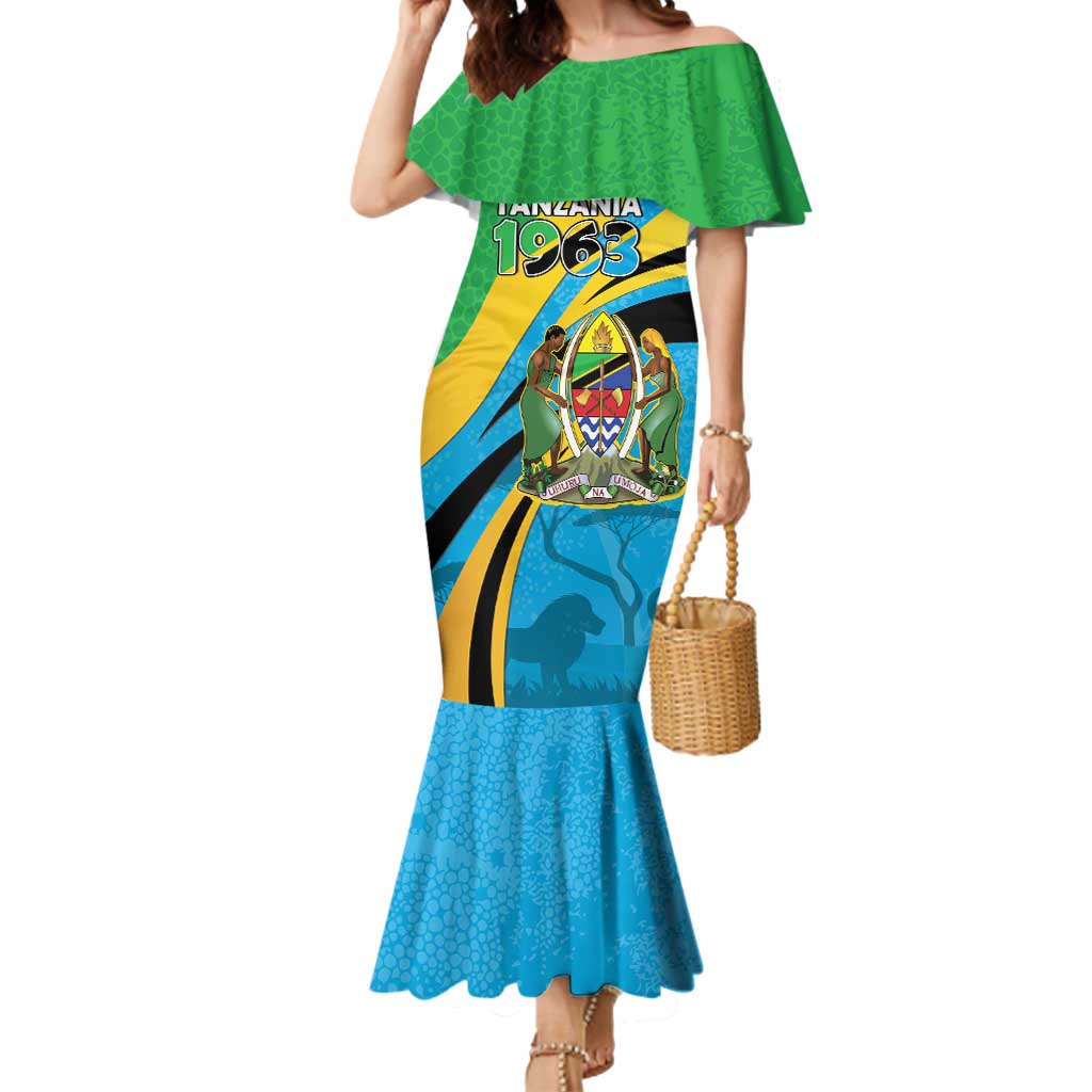Personalized Tanzania 1963 Mermaid Dress Happy Independence Day - Wonder Print Shop