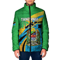 Personalized Tanzania 1963 Padded Jacket Happy Independence Day - Wonder Print Shop