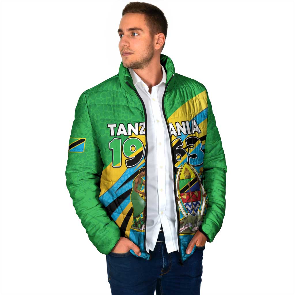 Personalized Tanzania 1963 Padded Jacket Happy Independence Day - Wonder Print Shop