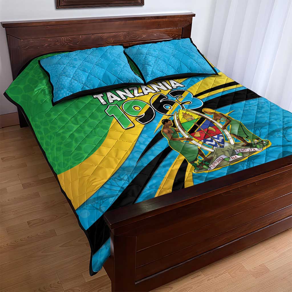 Tanzania 1963 Quilt Bed Set Happy Independence Day - Wonder Print Shop