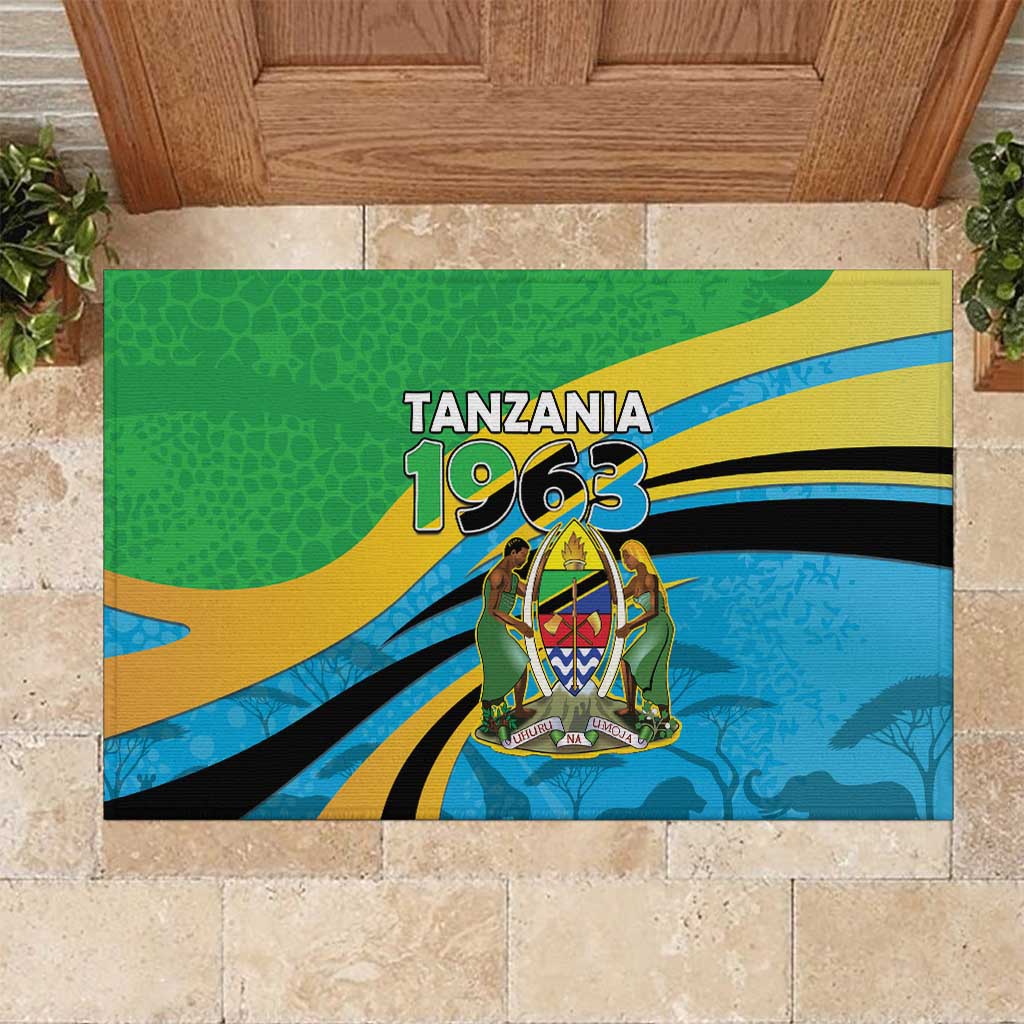 Tanzania 1963 Rubber Doormat Happy Independence Day - Wonder Print Shop