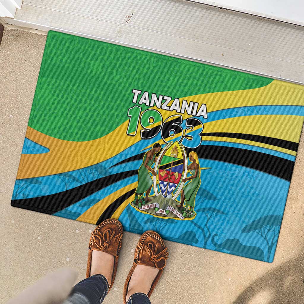 Tanzania 1963 Rubber Doormat Happy Independence Day - Wonder Print Shop