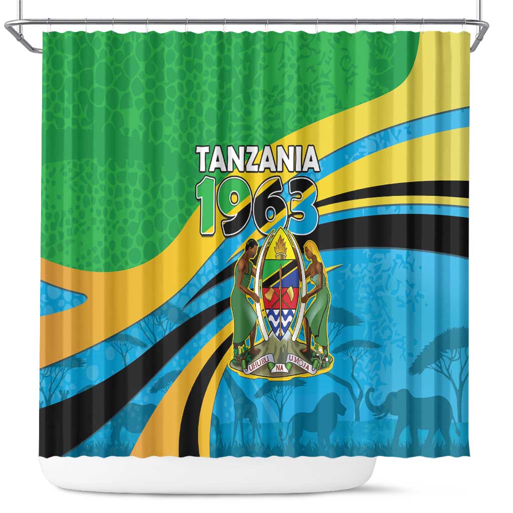 Tanzania 1963 Shower Curtain Happy Independence Day - Wonder Print Shop