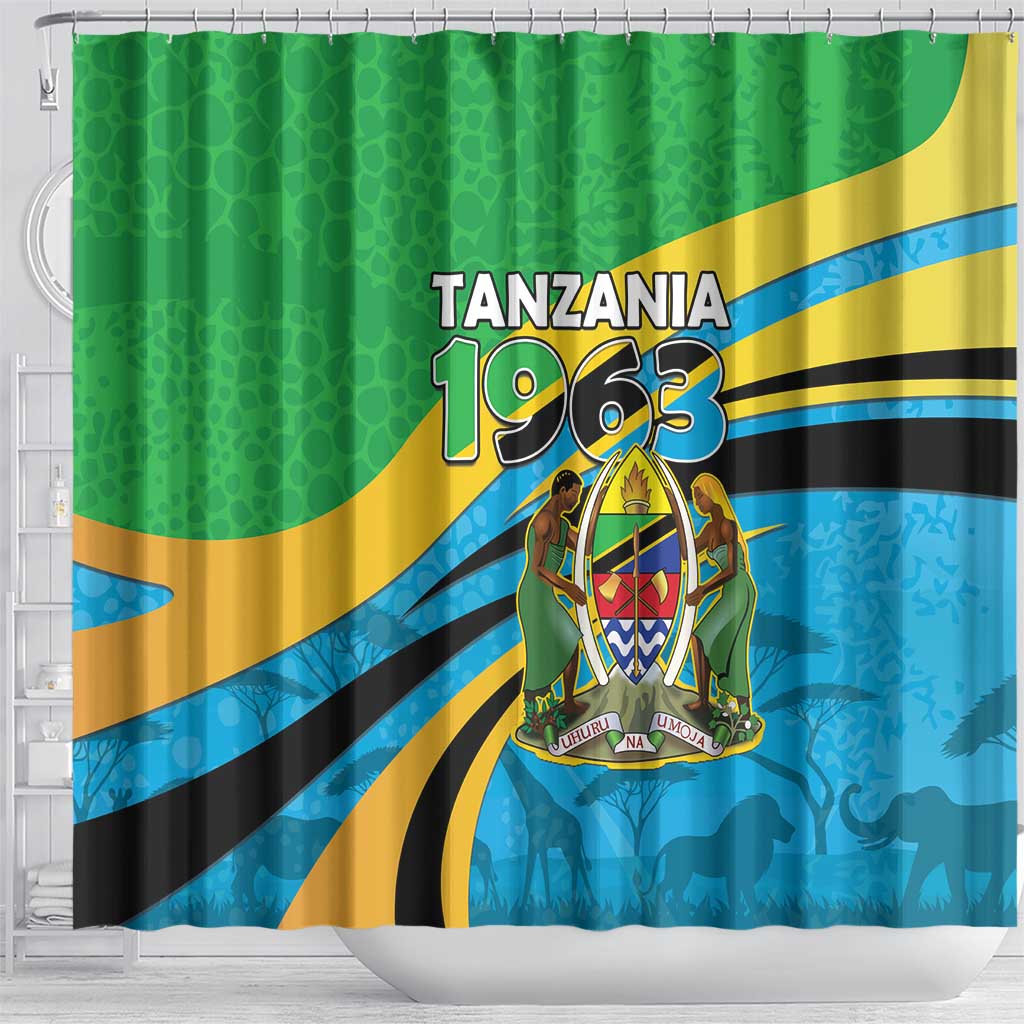 Tanzania 1963 Shower Curtain Happy Independence Day - Wonder Print Shop