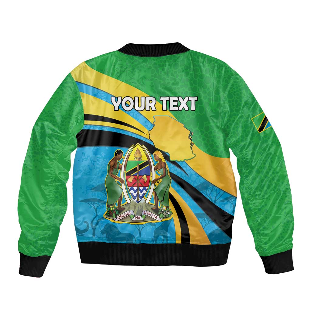 Personalized Tanzania 1963 Sleeve Zip Bomber Jacket Happy Independence Day - Wonder Print Shop