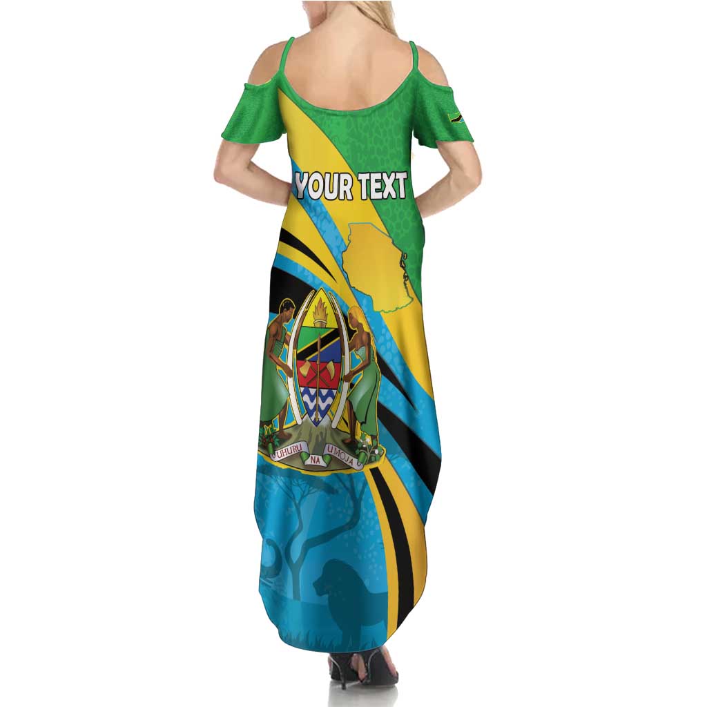 Personalized Tanzania 1963 Summer Maxi Dress Happy Independence Day - Wonder Print Shop