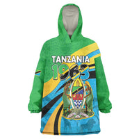 Personalized Tanzania 1963 Wearable Blanket Hoodie Happy Independence Day - Wonder Print Shop