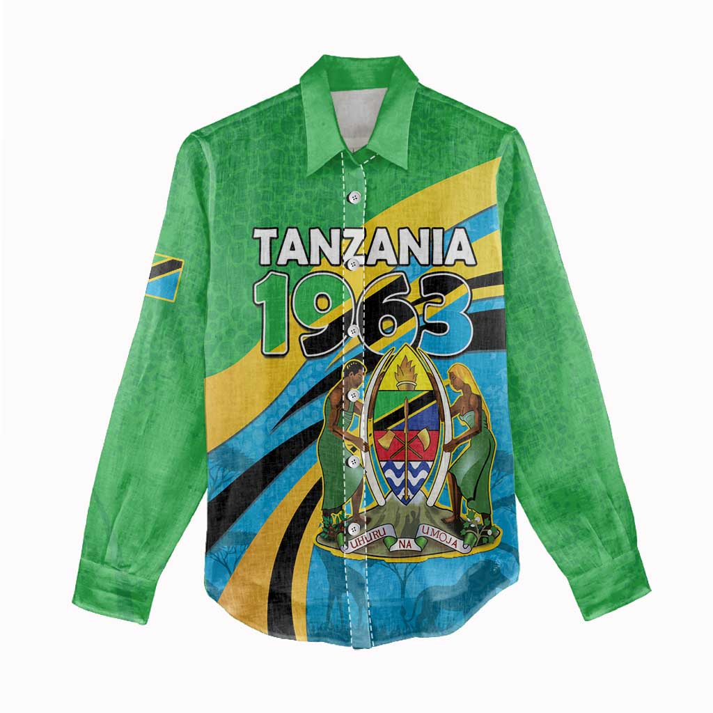 Personalized Tanzania 1963 Women Casual Shirt Happy Independence Day - Wonder Print Shop