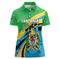 Personalized Tanzania 1963 Women Polo Shirt Happy Independence Day - Wonder Print Shop