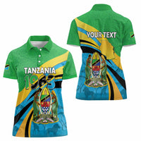 Personalized Tanzania 1963 Women Polo Shirt Happy Independence Day - Wonder Print Shop