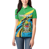 Personalized Tanzania 1963 Women Polo Shirt Happy Independence Day - Wonder Print Shop