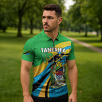 Personalized Tanzania 1963 Zipper Polo Shirt Happy Independence Day - Wonder Print Shop