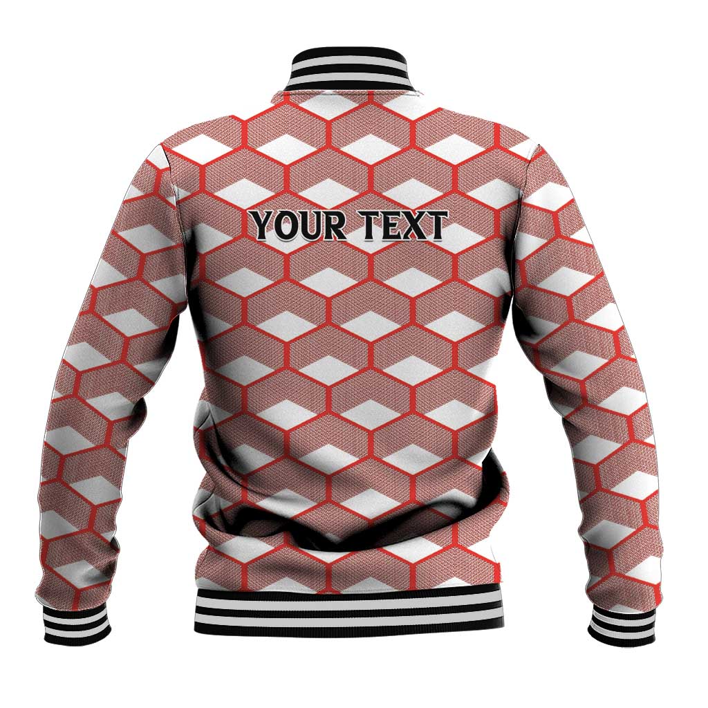 Personalized Kenya Athletics White Jersey Baseball Jacket - Wonder Print Shop