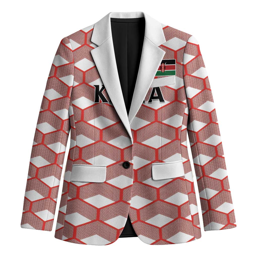 Personalized Kenya Athletics White Jersey Blazer - Wonder Print Shop
